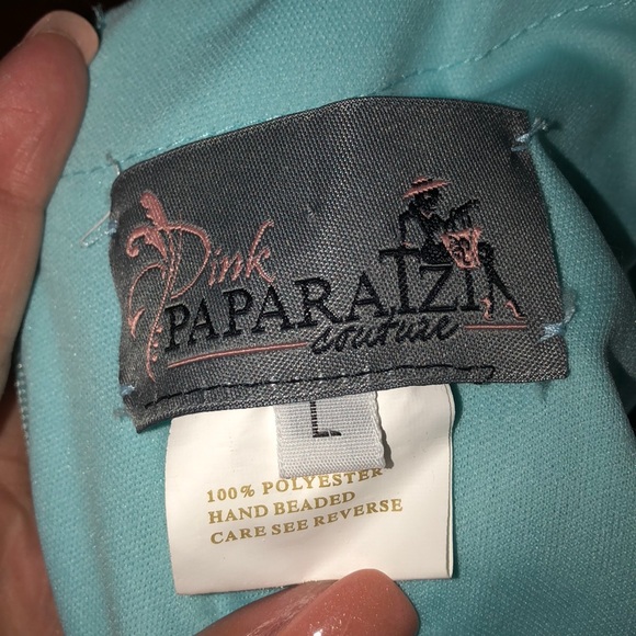 Blue Embroidered Ball Dress - Picture 6 of 8